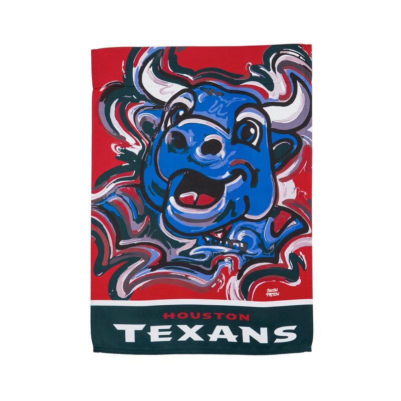 Evergreen Flag,Houston Texans, Suede GDN Justin Patten,12.5x0.1x18 Inches