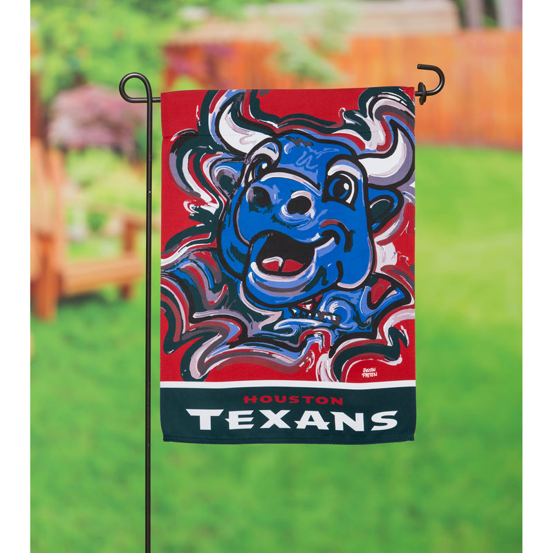Evergreen Flag,Houston Texans, Suede GDN Justin Patten,12.5x0.1x18 Inches