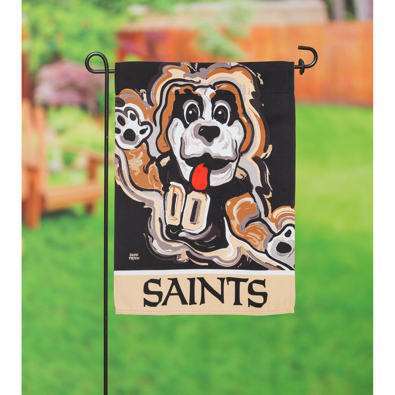 Evergreen Flag,New Orleans Saints, Suede GDN Justin Patten,12.5x0.1x18 Inches