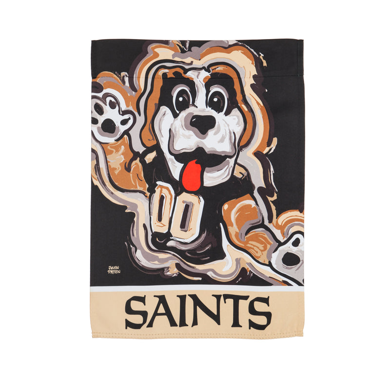 Evergreen Flag,New Orleans Saints, Suede GDN Justin Patten,12.5x0.1x18 Inches