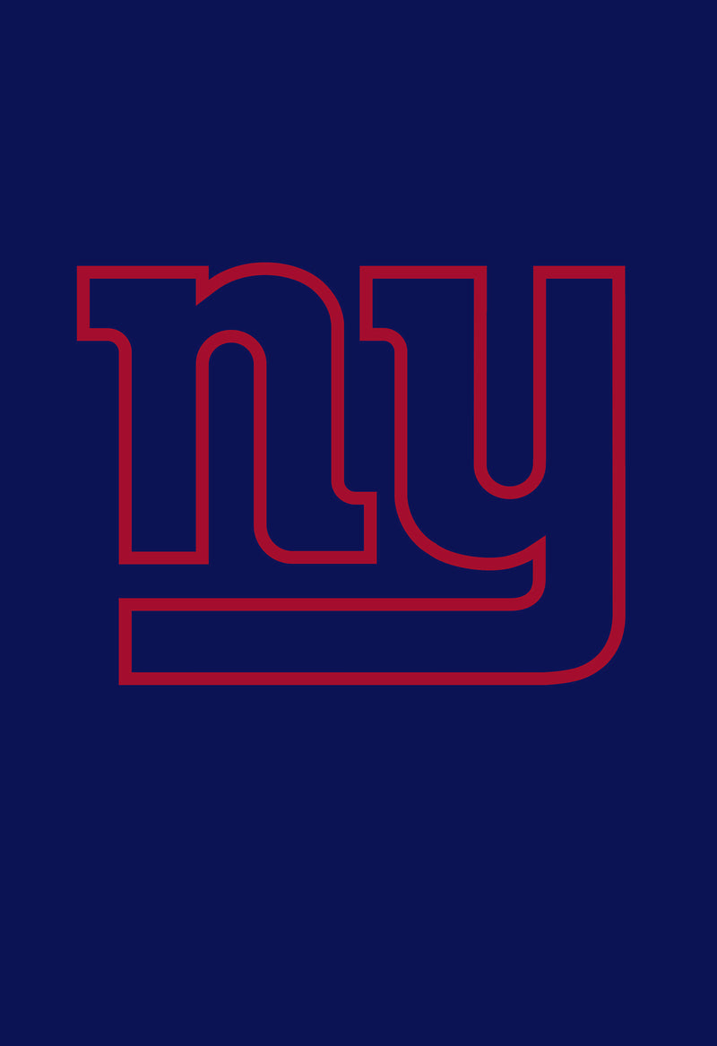 Evergreen Flag,Flag, Suede, Glitter, DS, Gar, New York Giants,18x0.15x12.5 Inches