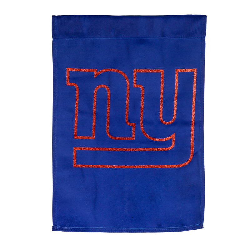 Evergreen Flag,Flag, Suede, Glitter, DS, Gar, New York Giants,18x0.15x12.5 Inches