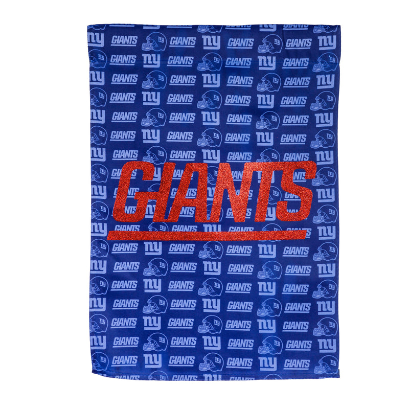 Evergreen Flag,Flag, Suede, Glitter, DS, Gar, New York Giants,18x0.15x12.5 Inches