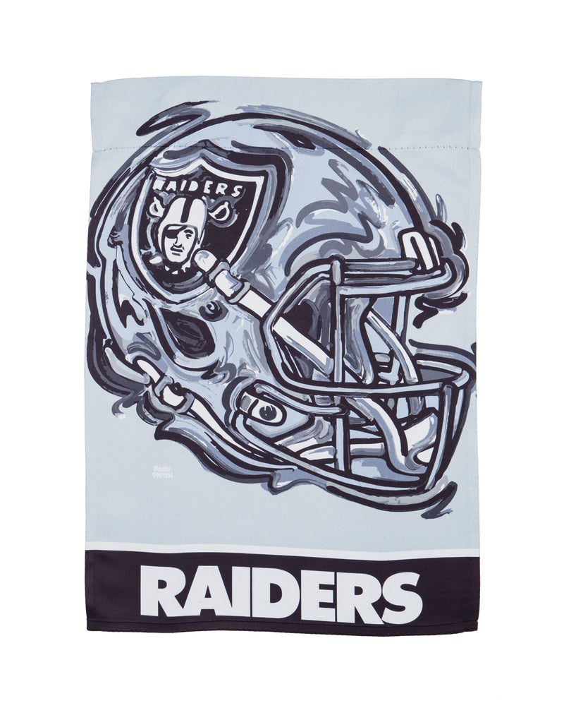 Evergreen Flag,Las Vegas Raiders Helmet, Suede GDN JPA,12.5x0.1x18 Inches