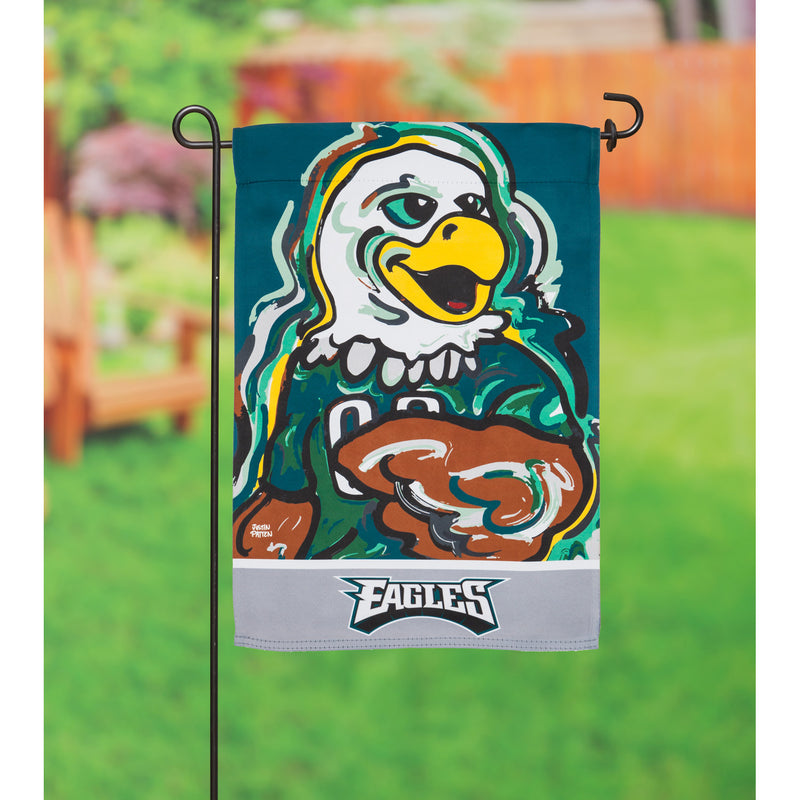 Evergreen Flag,Philadelphia Eagles, Suede GDN Justin Patten,12.5x0.1x18 Inches