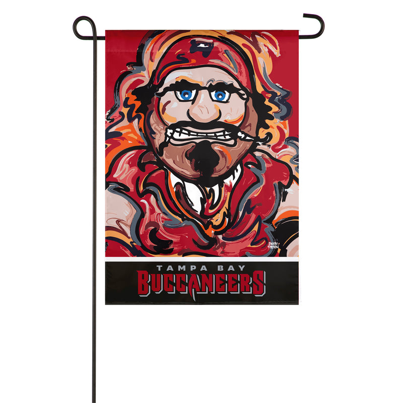 Evergreen Flag,Tampa Bay Buccaneers, Suede GDN Justin Patten,18x12.5x0.1 Inches