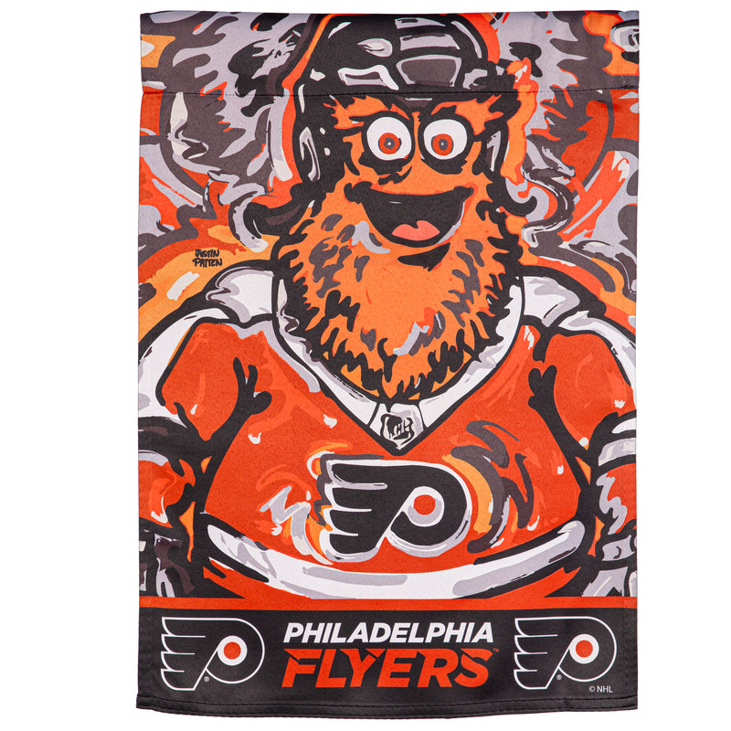 Evergreen Flag,Philadelphia Flyers, Suede GDN Justin Patten,12.5x0.1x18 Inches