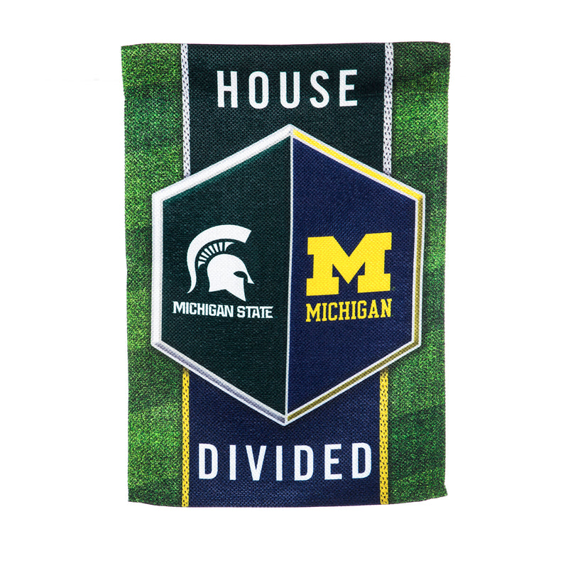 Evergreen Flag,Flag, Gar, ES, HD, Michigan/ Michigan State,12.5x18x0.04 Inches