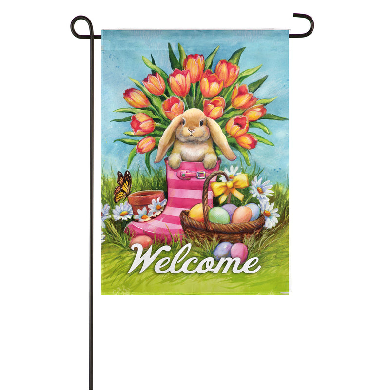 Bunny Boots Garden Suede Flag,14s9567