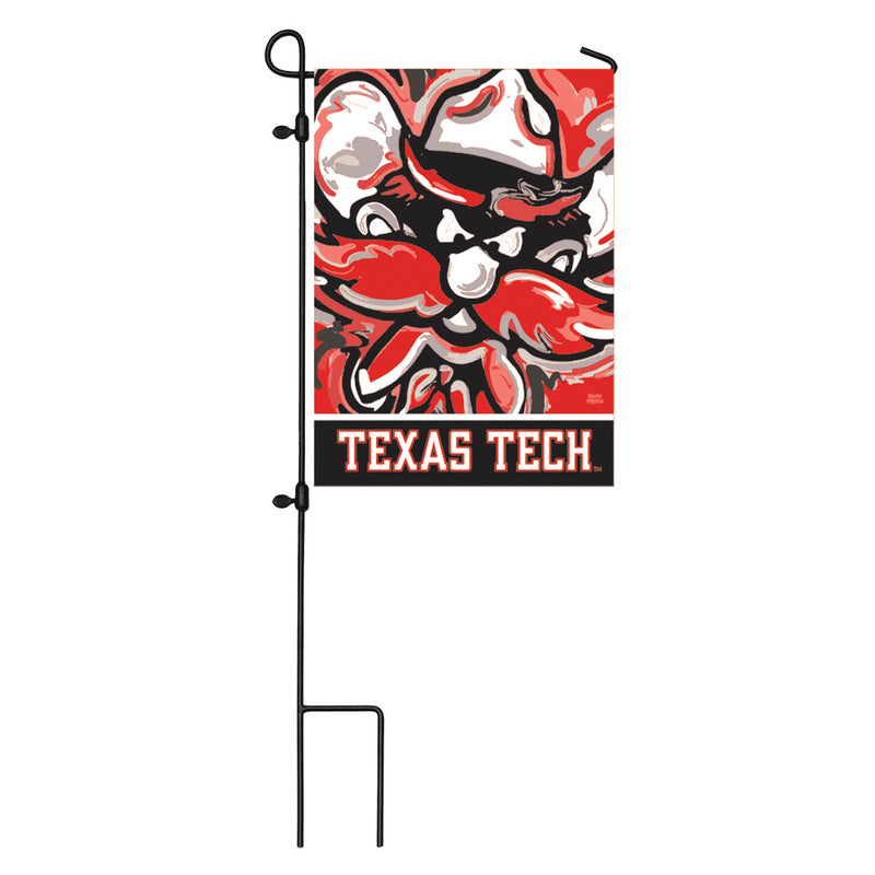Evergreen Flag,Texas Tech University, Suede GDN Justin Patten,12.5x0.1x18 Inches