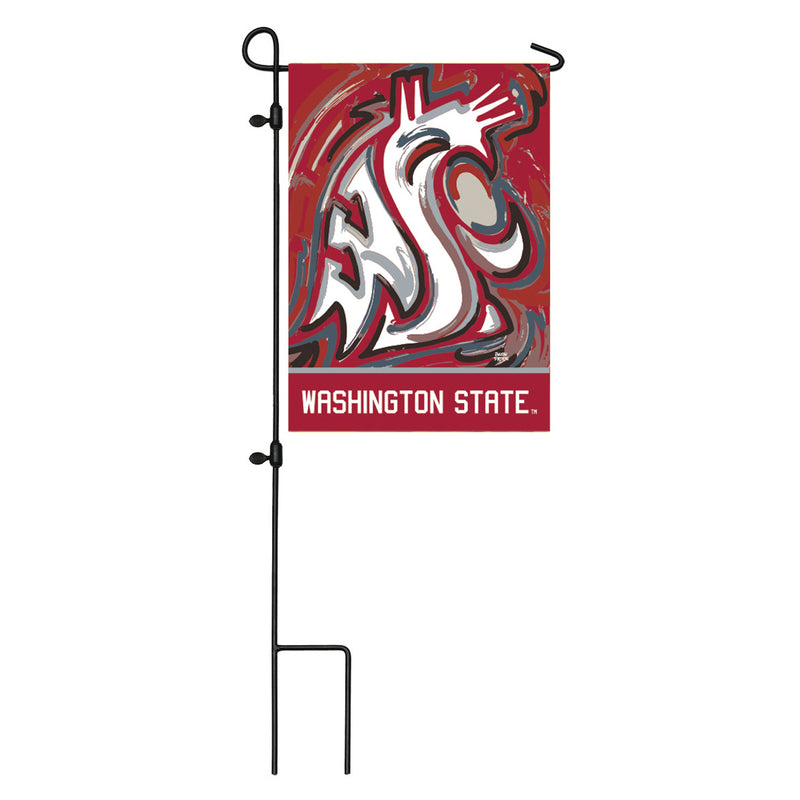 Evergreen Flag,Washington State University, Suede GDN Justin Patten,12.5x0.1x18 Inches