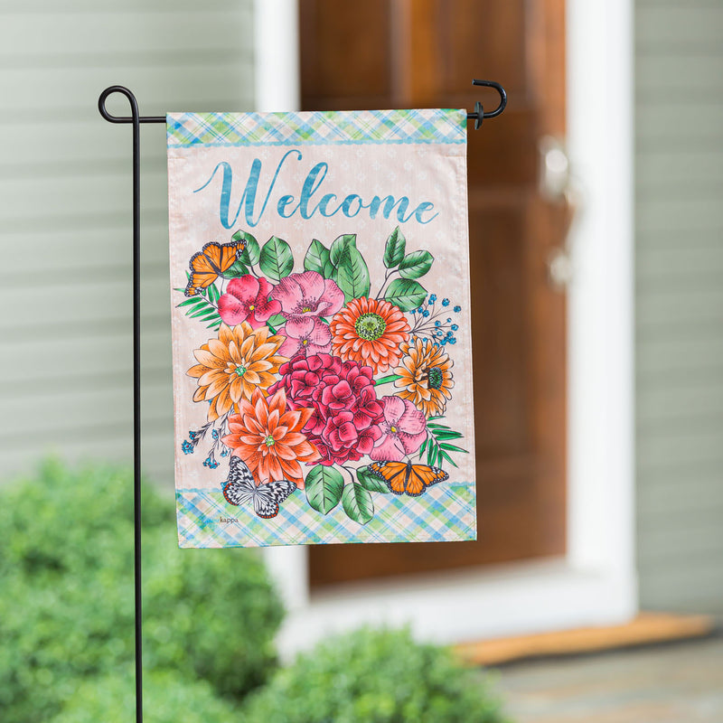 Hydrangea Bouquet Garden Strie Flag, 18"x12.5"inches