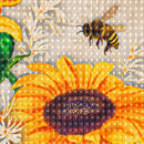 Autumn Sunflowers Garden Waffle Flag,14w11003