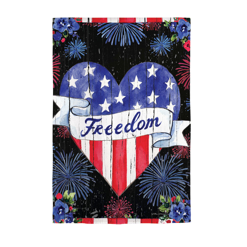 Evergreen American Freedom Garden Textured Suede Flag, 18'' x 12.5'' inches