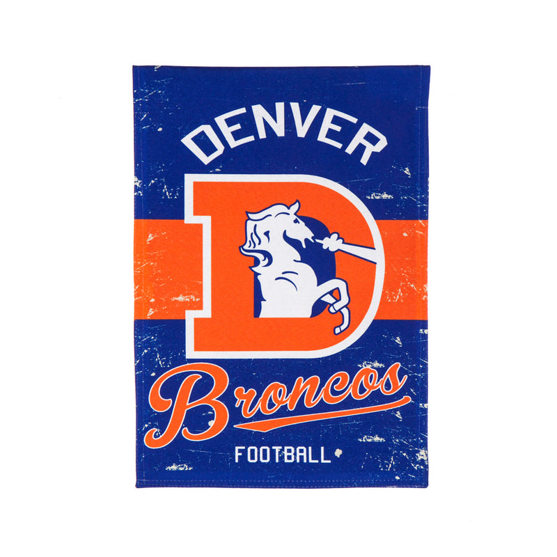 Evergreen Denver Broncos, Vintage Linen GDN, 18'' x 12.5'' inches