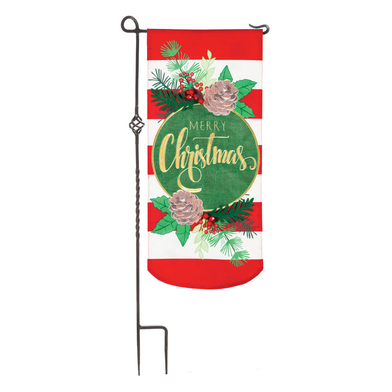 Christmas Stripes Everlasting Impressions Textile Decor,14l9228xl