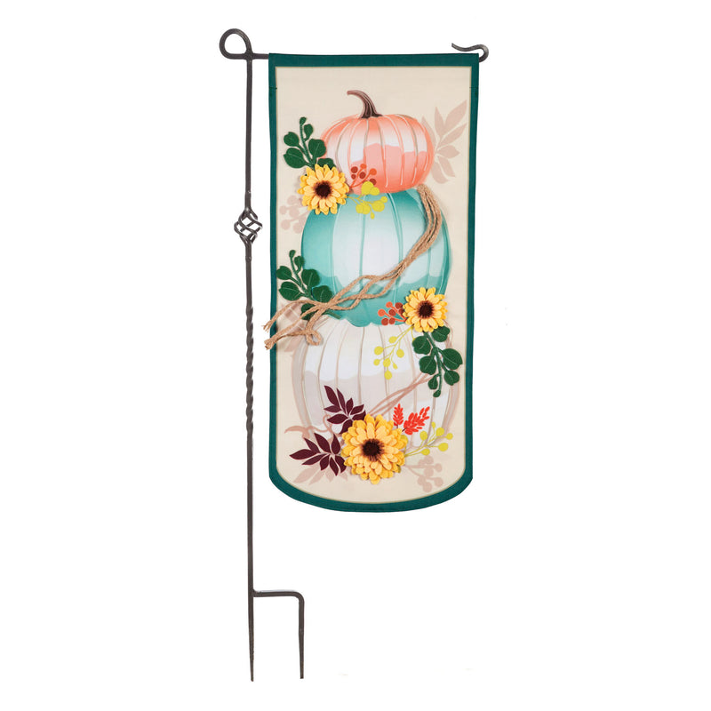Stacked Pumpkins Everlasting Impressions Textile Décor,14l9244xl