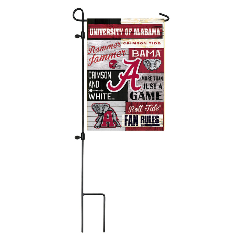 Evergreen Linen Fan Rules GAR, University of Alabama, 18'' x 12.5'' inches