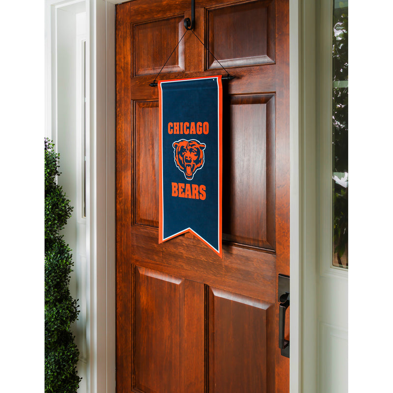 Evergreen Chicago Bears, Flag Banner, 28'' x 12.5'' inches