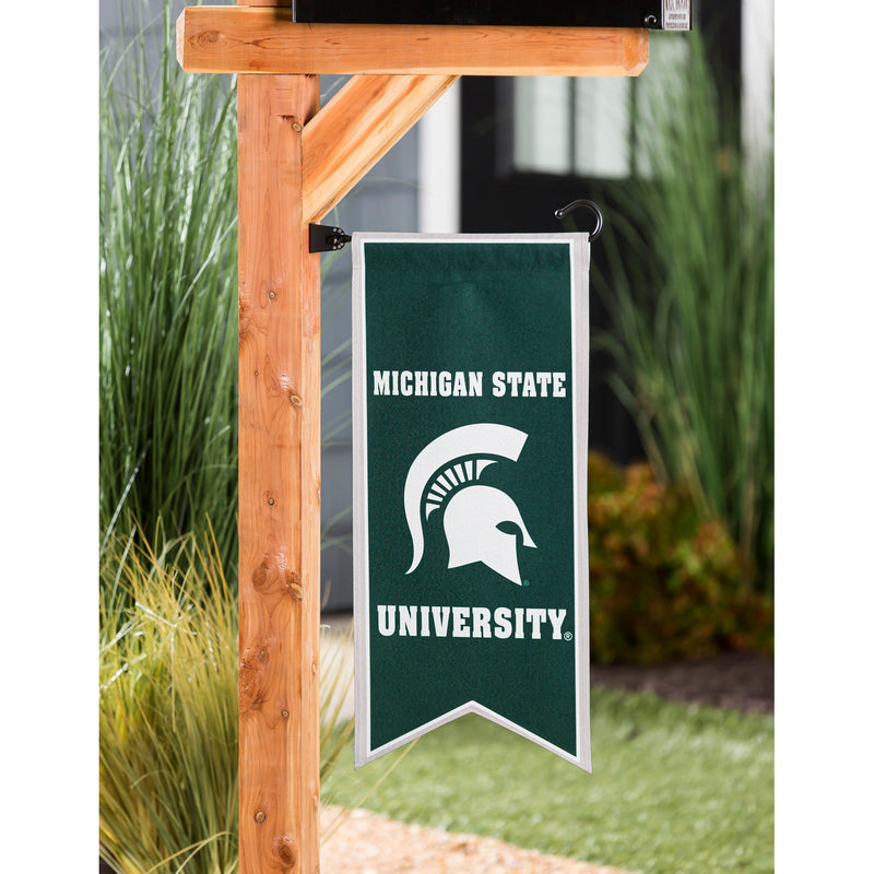 Evergreen Michigan State University, Flag Banner, 28'' x 12.5'' inches