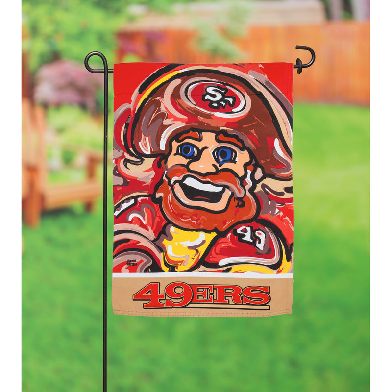 Evergreen San Francisco 49ers, Suede GDN Justin Patten, 18'' x 12.5'' inches