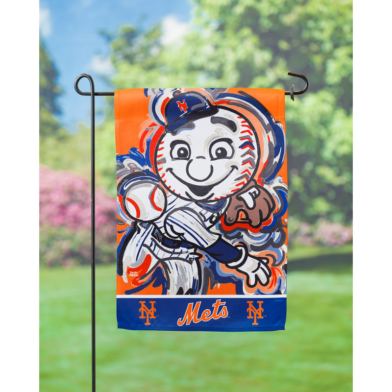 Evergreen New York Mets, Suede GDN Justin Patten, 18'' x 12.5'' inches