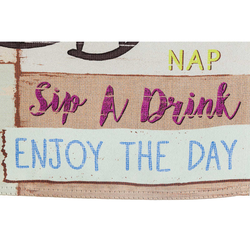 Porch Rules Garden Suede Flag,14s4878