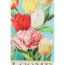 Vintage Tulips Garden Suede Flag,14s8830