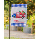 Patriotic Watermelon Truck Garden Strie Flag,14t9714