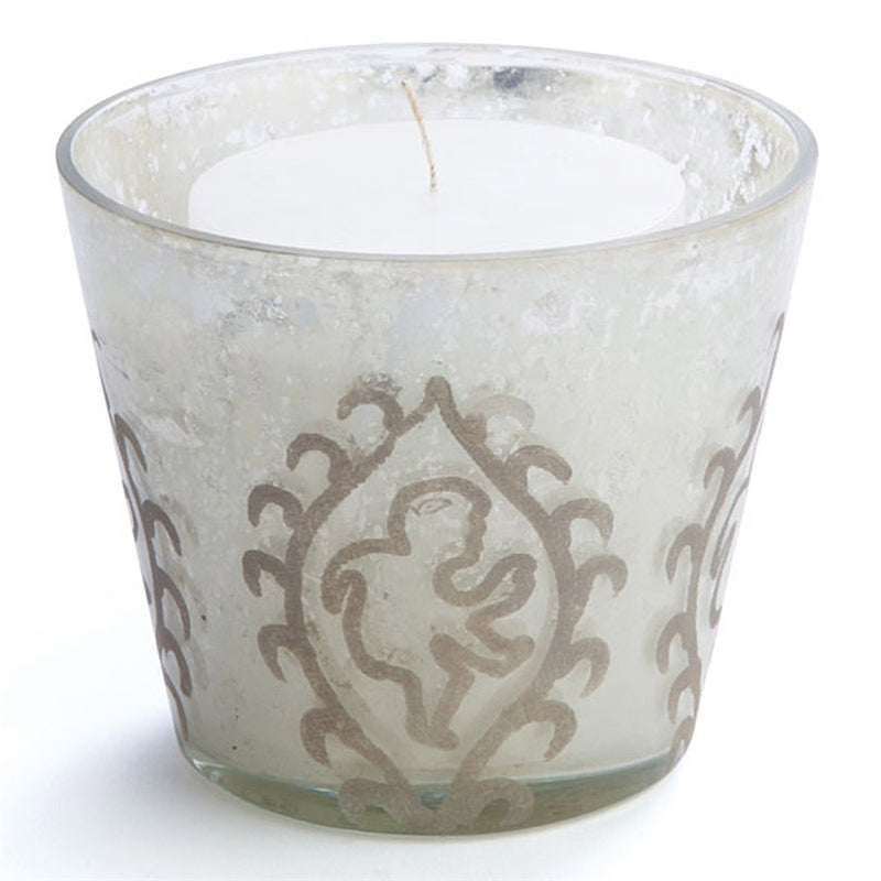 HAYWORTH PAISLEY ETCHED VOTIVE, 4.5x4.5x4.5 Inches