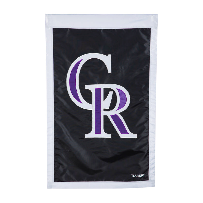 Evergreen Flag,Applique Flag, Reg, Colorado Rockies,44x29x0.1 Inches