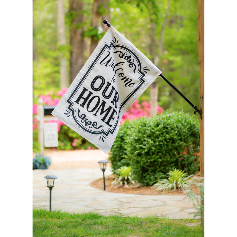 Welcome to Our Home House Applique Flag,159025