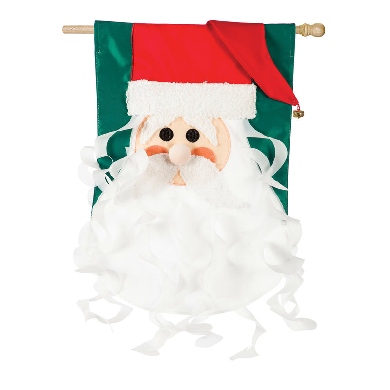 Evergreen Old St. Nick House Applique Flag, 44'' x 28'' inches