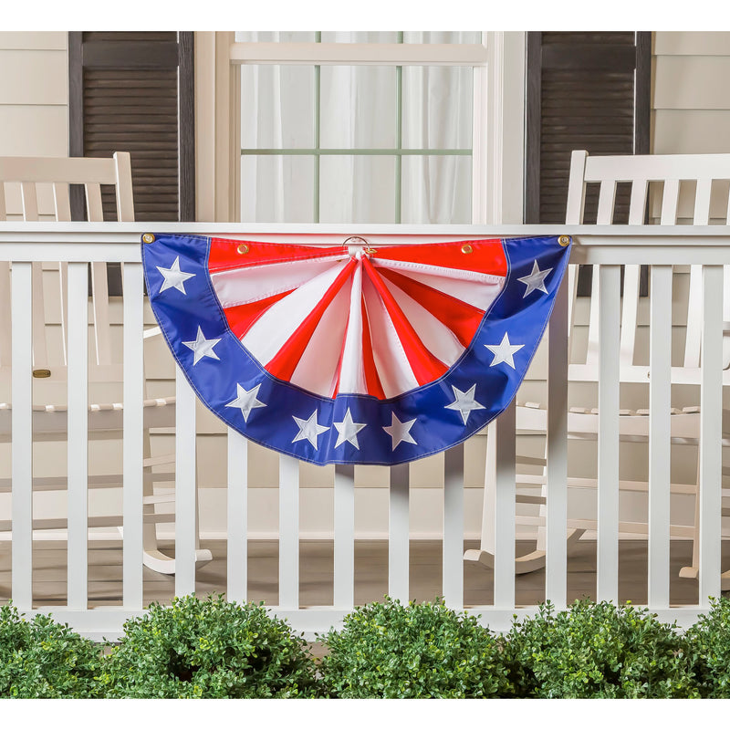 Evergreen Stars and Stripes Bunting, Small, 60'' x 16'' inches