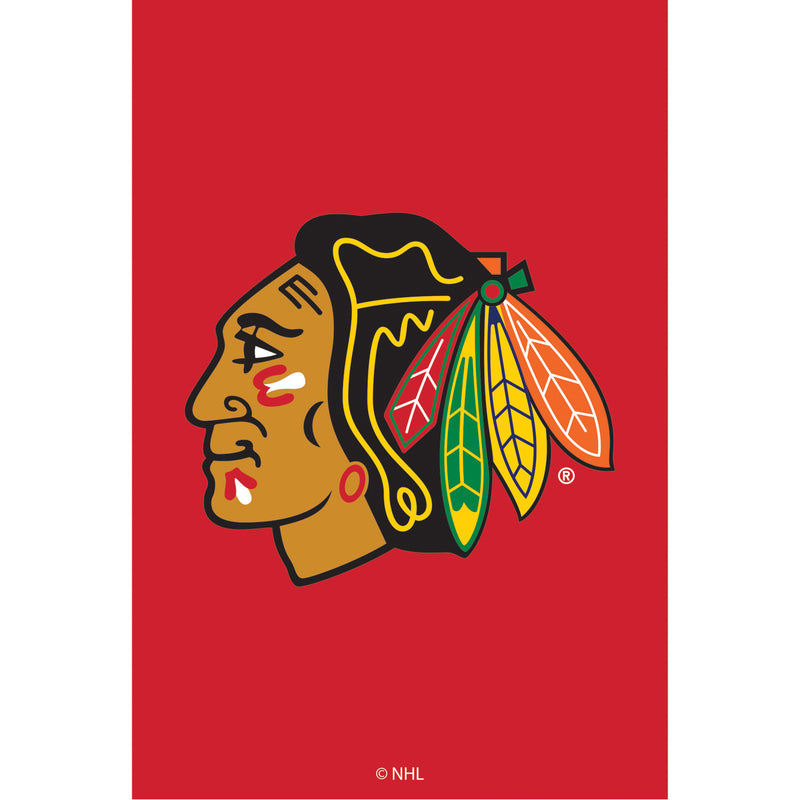 Evergreen Flag,Applique Flag, Reg, Chicago Blackhawks,28x44x0.1 Inches