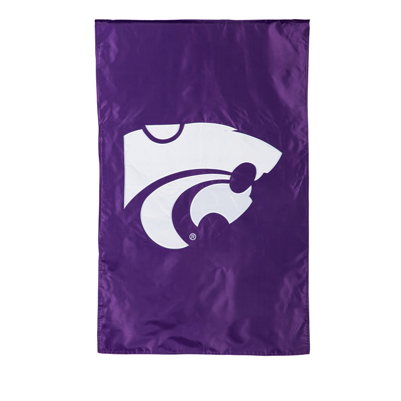 Evergreen Flag,Applique Flag, Reg, Kansas State University,28x44x0.1 Inches