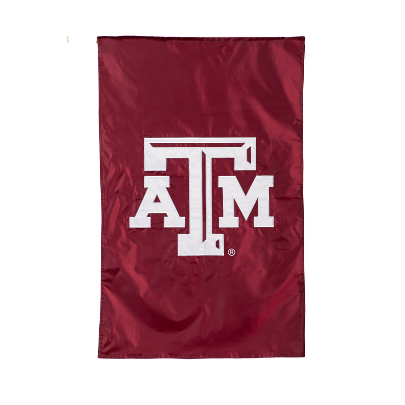 Evergreen Flag,Applique Flag, Reg, Texas A&M,28x44x0.1 Inches