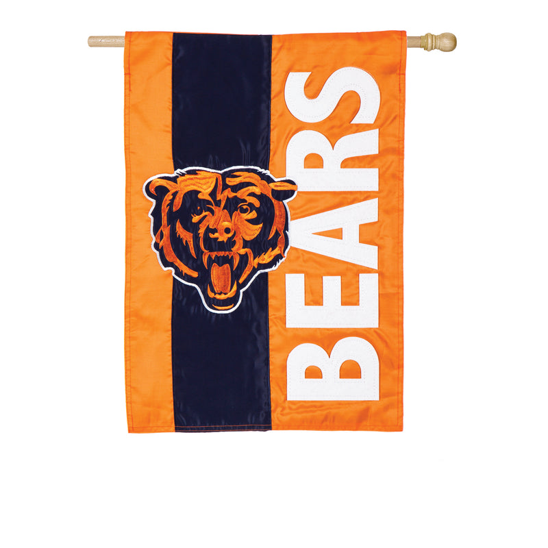 Chicago Bears, Embellish Reg Flag,15sf3805