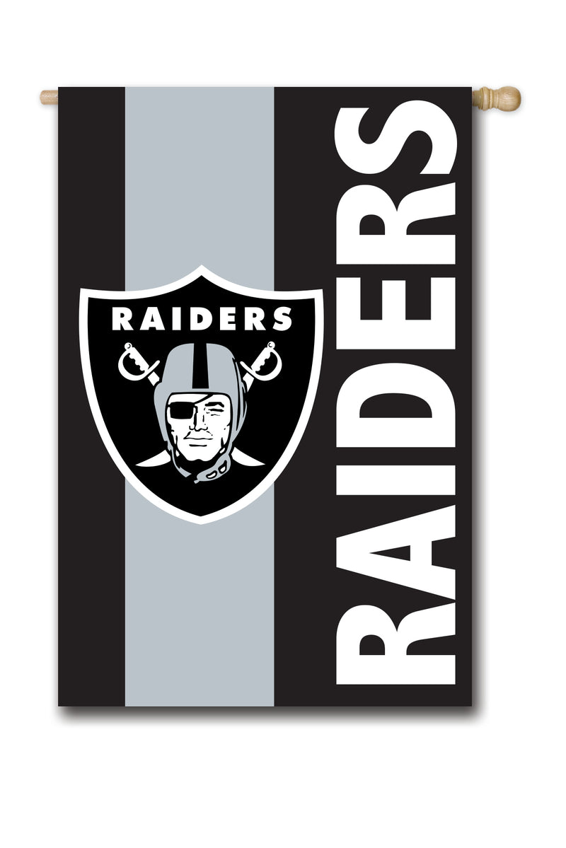 Evergreen Flag,Oakland Raiders, Embellish Reg Flag,29x44x0.1 Inches