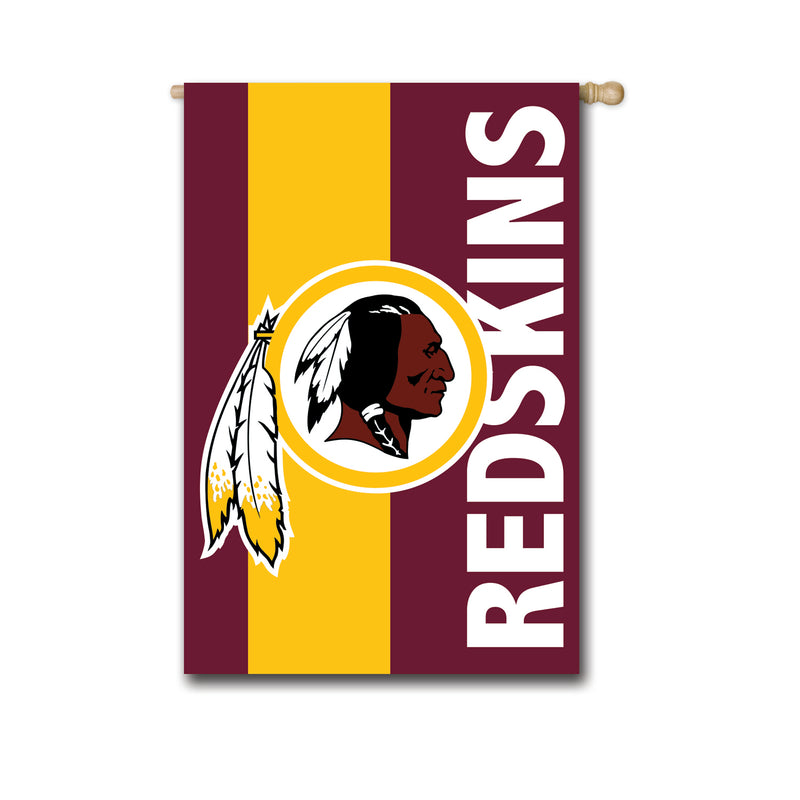 Evergreen Flag,Washington Redskins, Embellish Reg Flag,29x44x0.1 Inches