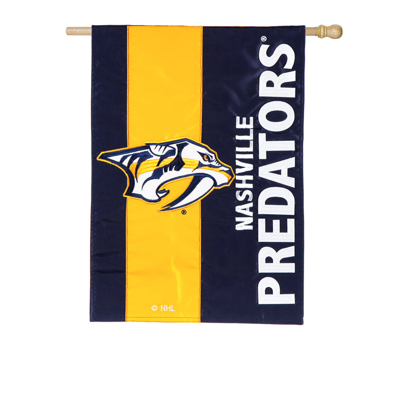 Evergreen Flag,Nashville Predators, Embellish Reg Flag,28x44x0.5 Inches