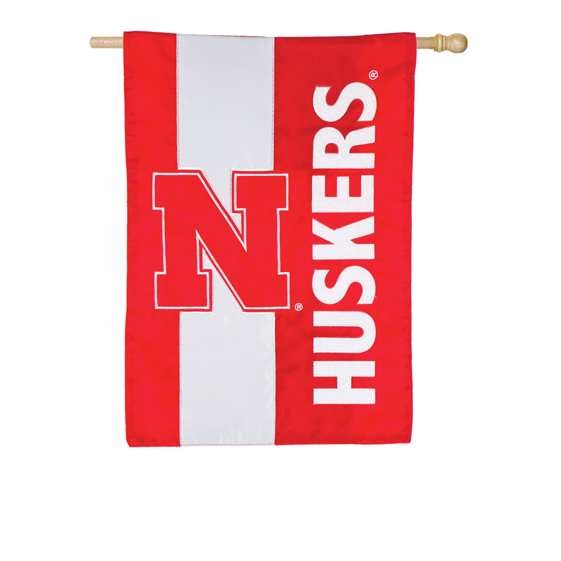 University of Nebraska, Embellish Reg Flag,15sf949