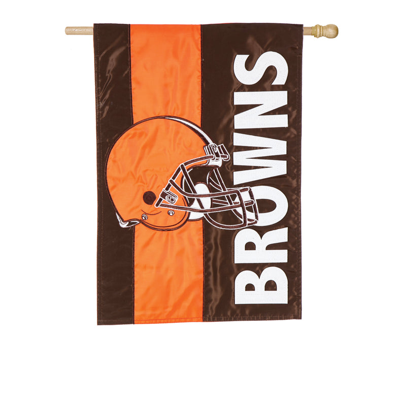 Evergreen Cleveland Browns, Embellish Reg Flag, 44'' x 28'' inches