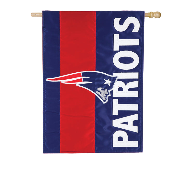 Evergreen New England Patriots, Embellish Reg Flag, 44'' x 28'' inches
