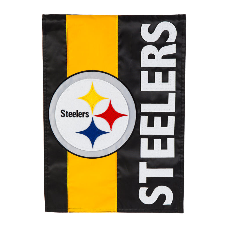 Evergreen Pittsburgh Steelers, Embellish Reg Flag, 44'' x 28'' inches