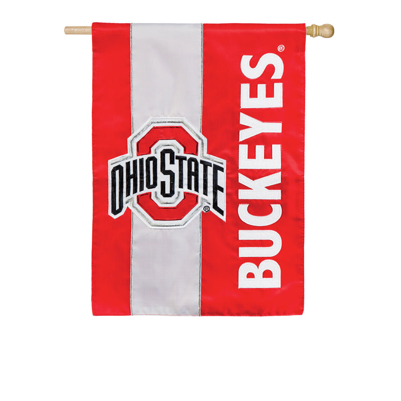 Evergreen Ohio State University, Embellish Reg Flag, 44'' x 29'' inches