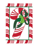 Candy Cane Applique Garden Flag,16263an