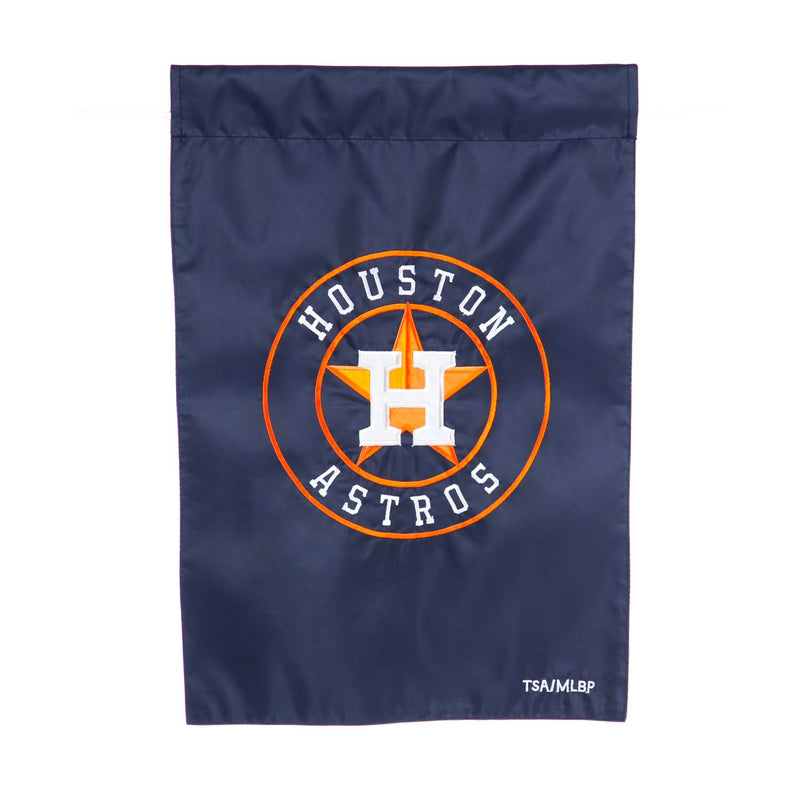 Evergreen Flag,Applique Flag, Gar, Houston Astros,18x12.5x0.1 Inches