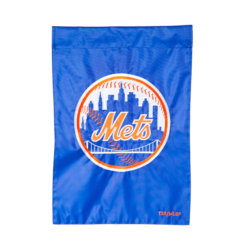 Evergreen Flag,Applique Flag, Gar, New York Mets,18x12.5x0.1 Inches