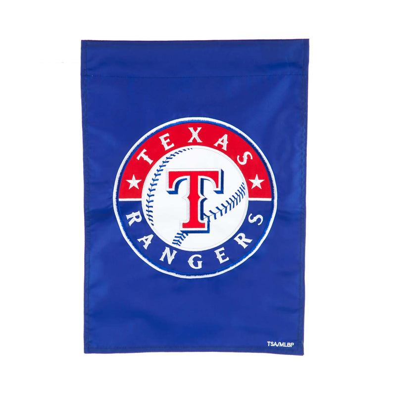 Evergreen Flag,Applique Flag, Gar, Texas Rangers,18x12.5x0.1 Inches